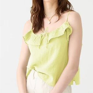 JCrew Yellow Gauze Camisole